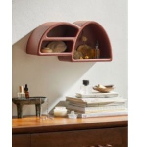 Urban Outfitters Isobel Wood Arched Wall Shelf